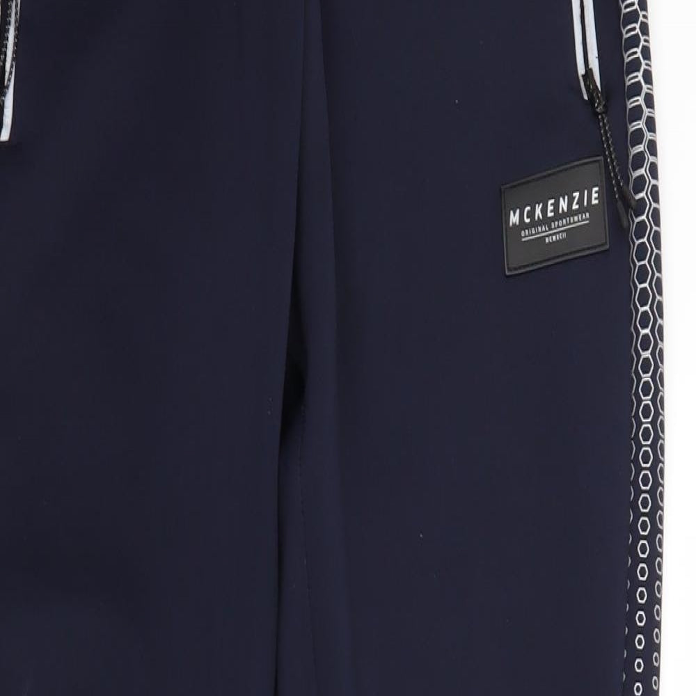 McKenzie Mens Blue   Track Pants Trousers Size L L30 in