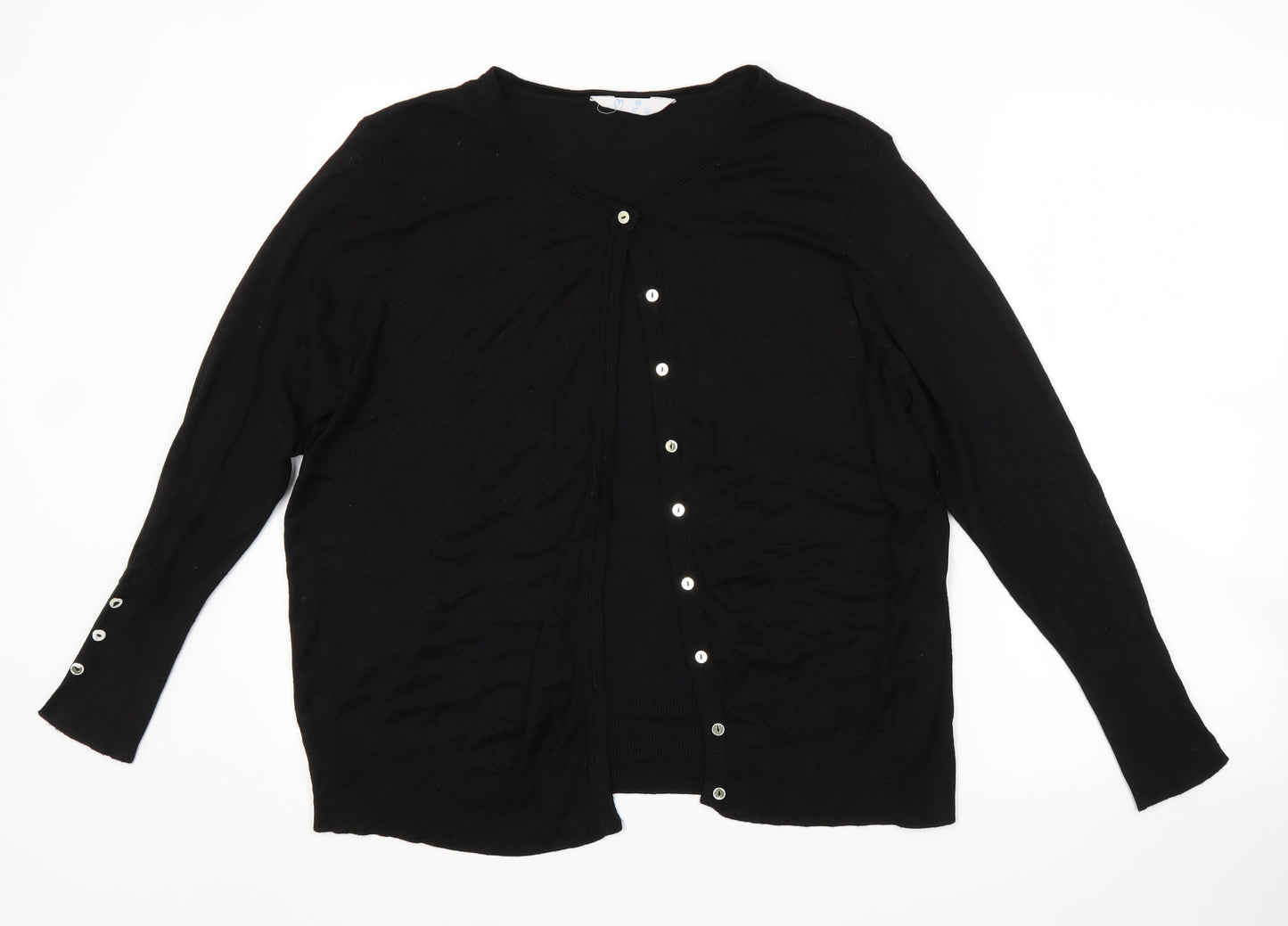 Primark Womens Black   Cardigan Jumper Size 22