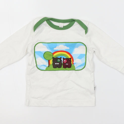 Preworn Baby White   Basic T-Shirt Size 3-6 Months