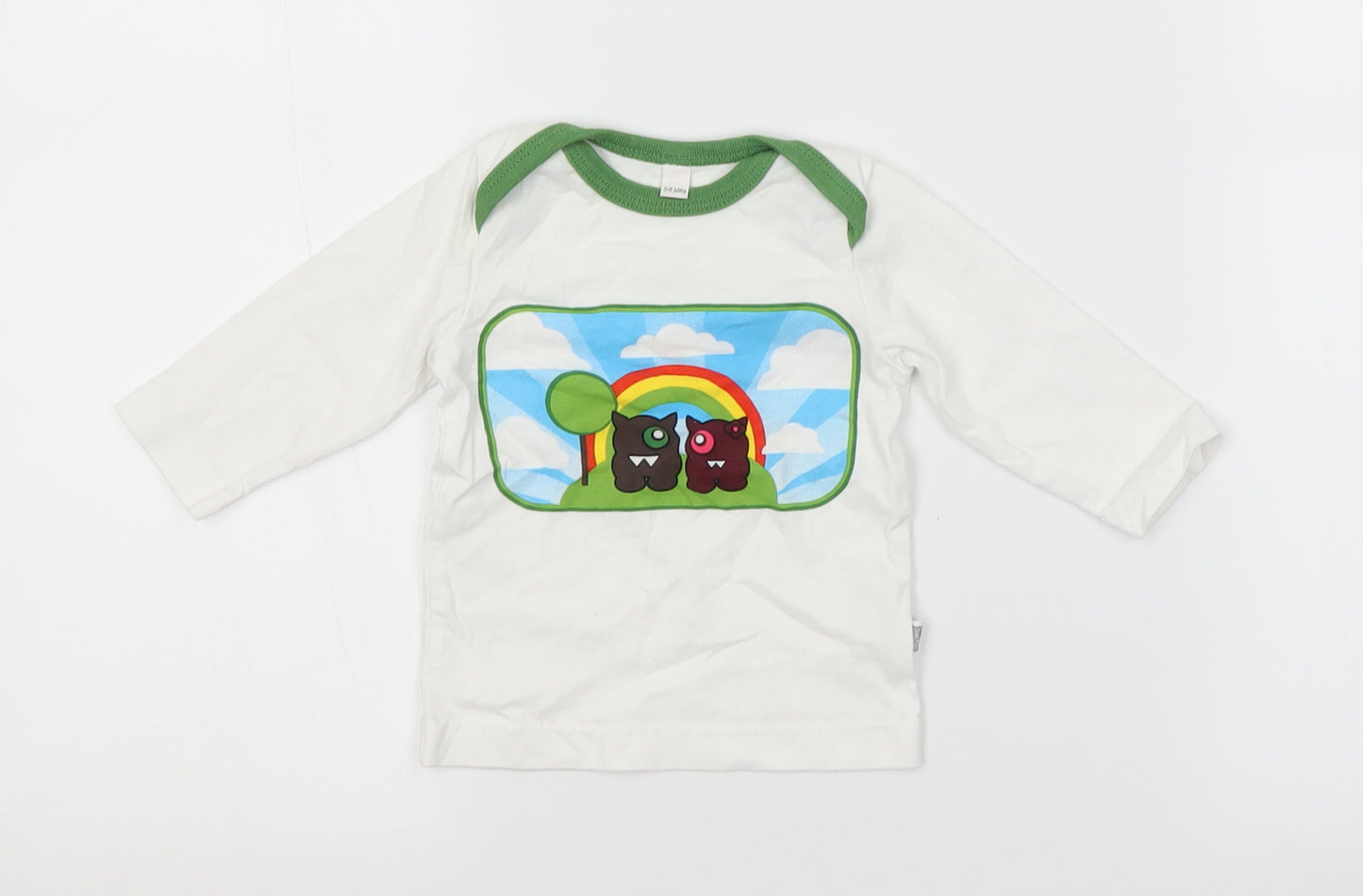 Preworn Baby White   Basic T-Shirt Size 3-6 Months
