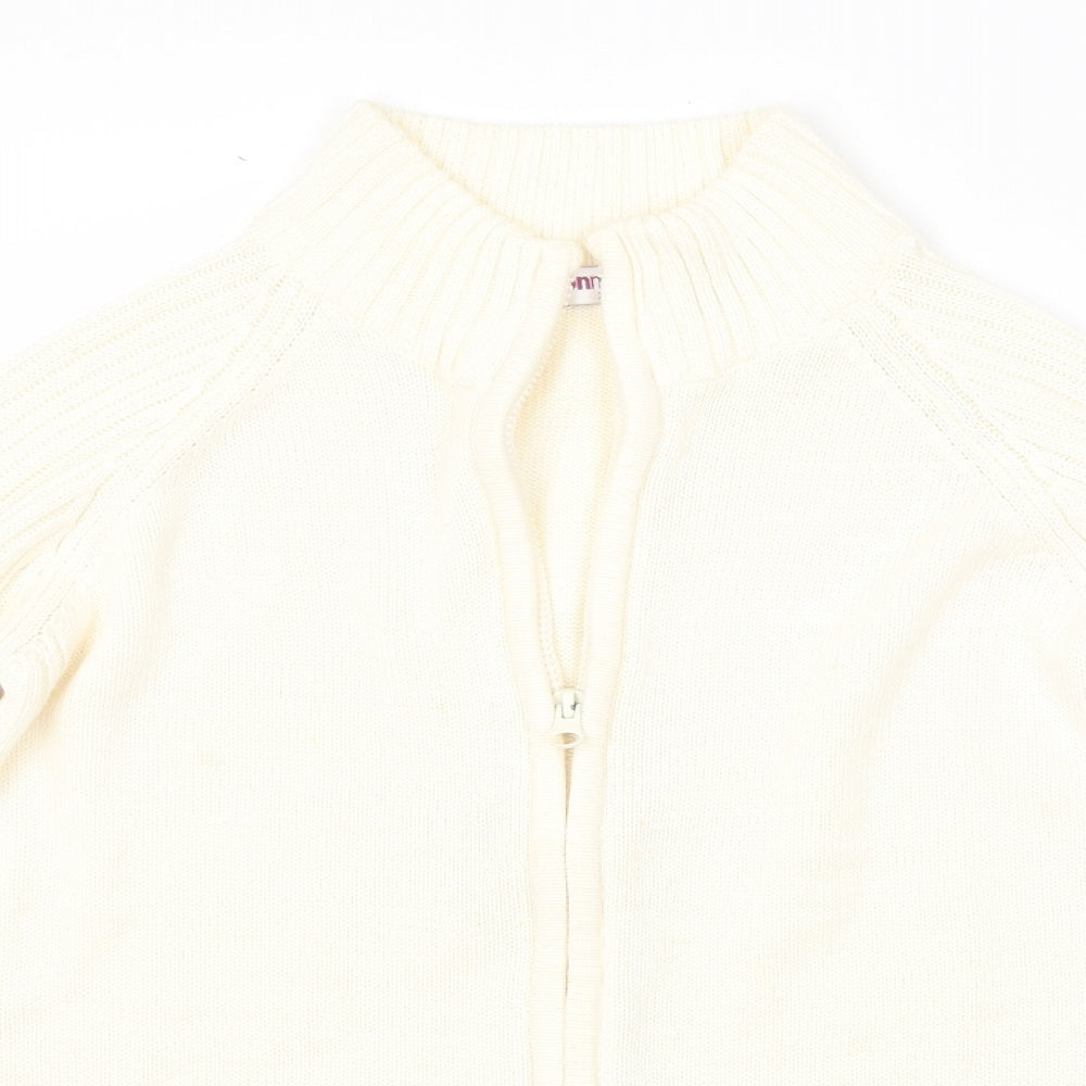 Bonmarché Womens Yellow   Full Zip Jumper Size XS