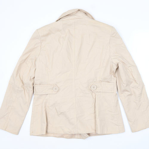 ALIBI Womens Beige   Pea Coat Coat Size 16