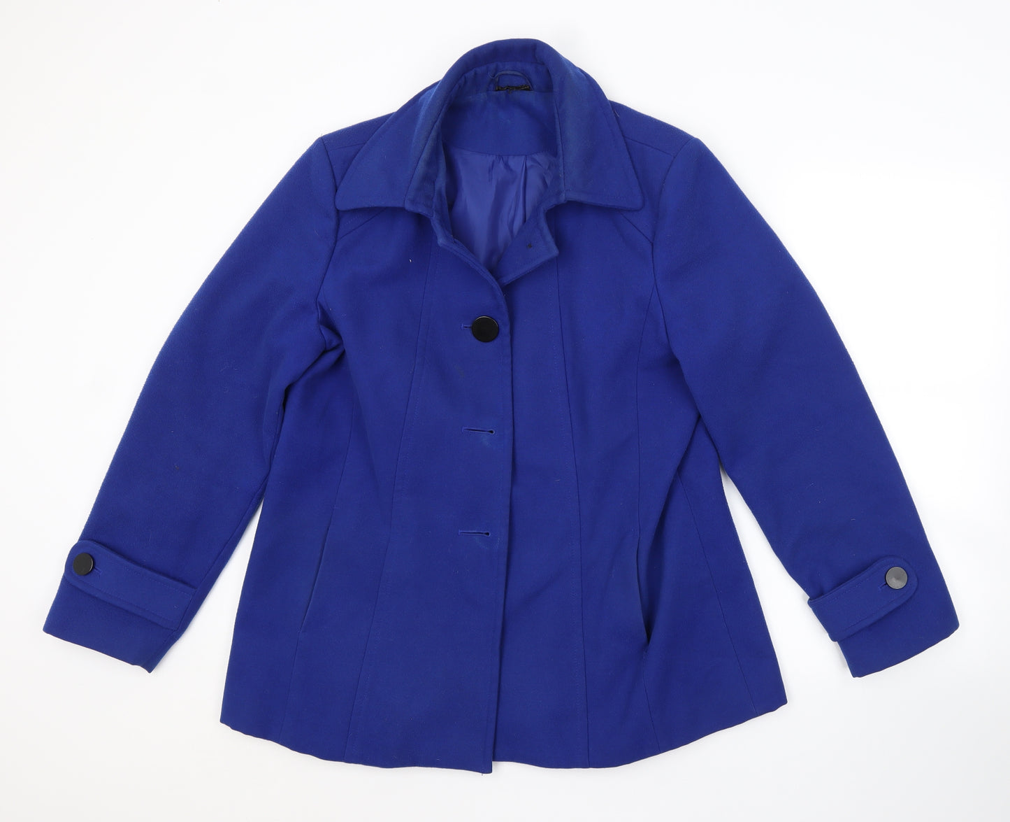 Preworn Womens Blue   Pea Coat Coat Size 18