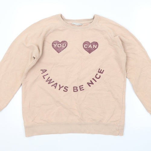 Mango Girls Pink   Pullover Sweatshirt Size 13-14 Years