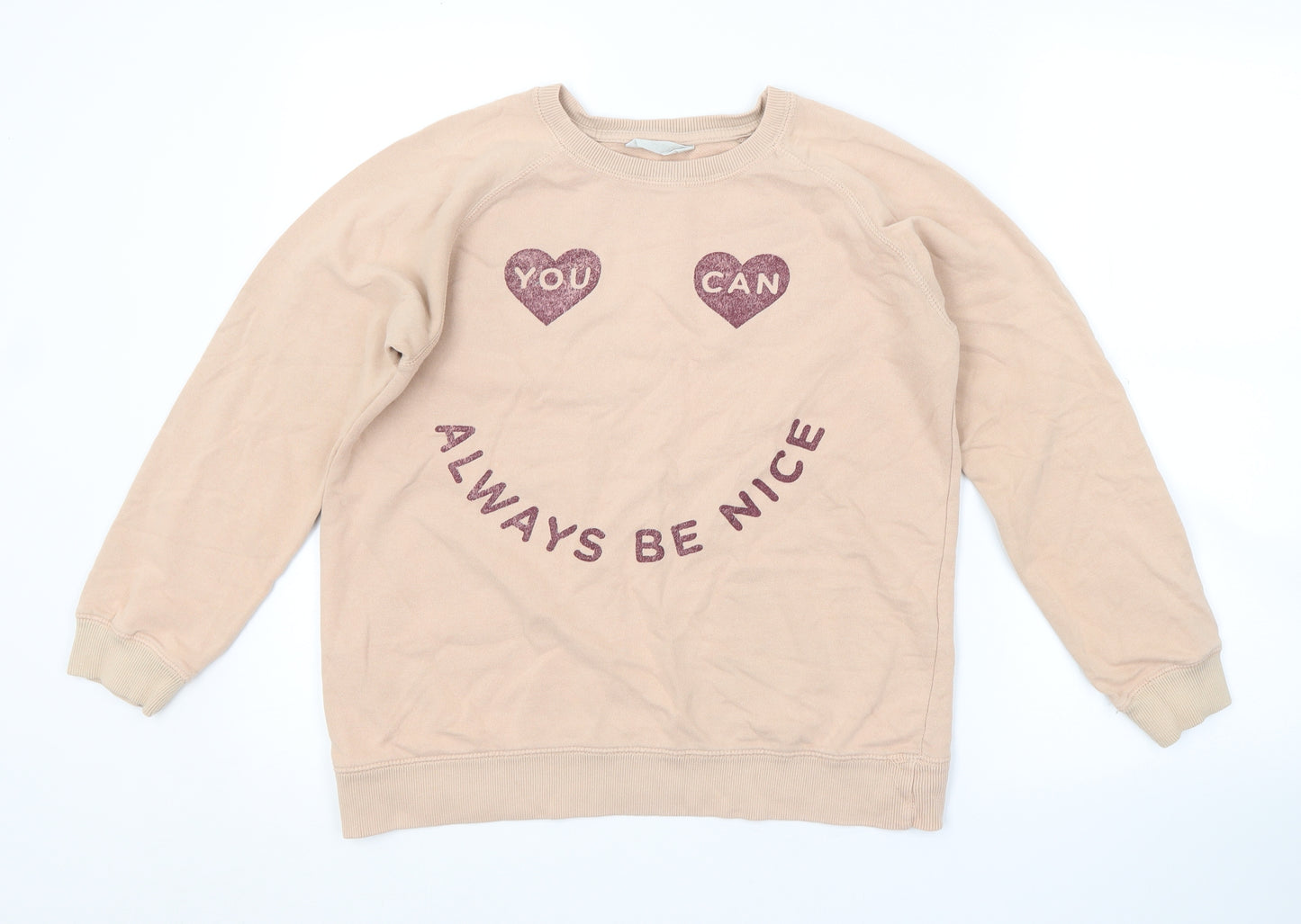 Mango Girls Pink   Pullover Sweatshirt Size 13-14 Years