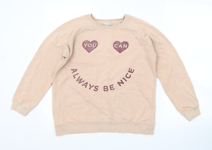 Mango Girls Pink   Pullover Sweatshirt Size 13-14 Years