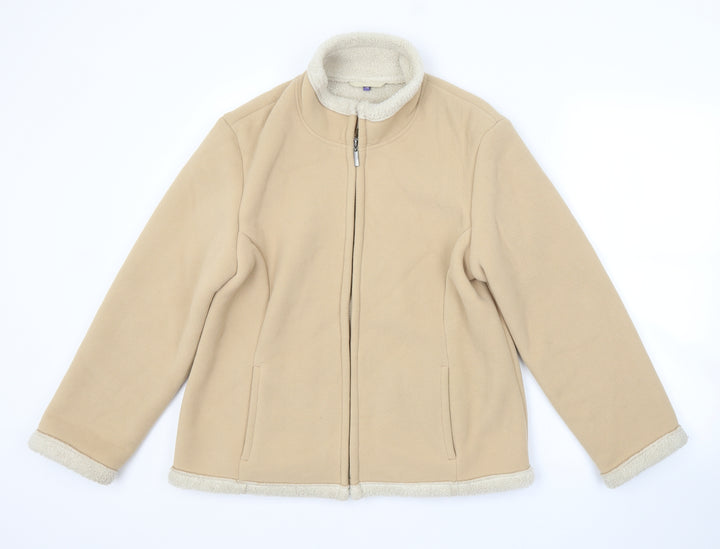 Preworn Womens Beige Jacket Size 12