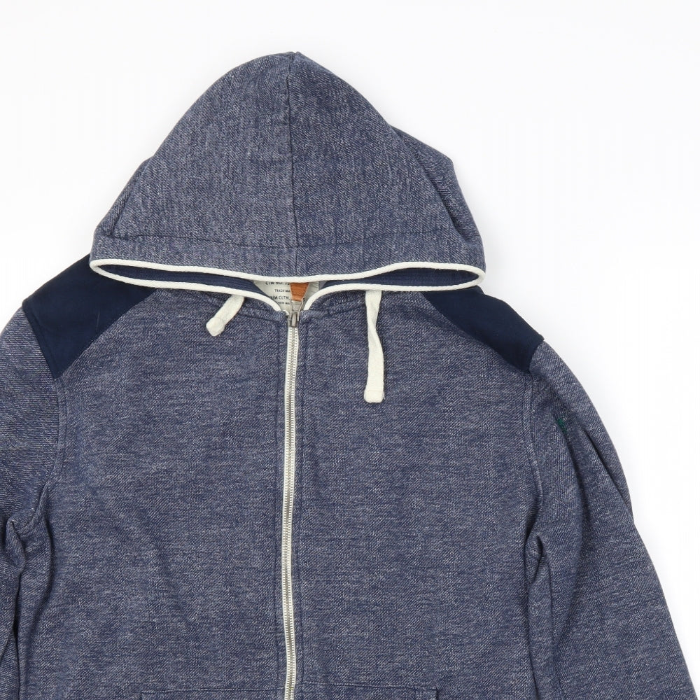 JACK & JONES Mens Blue   Full Zip Hoodie Size XL