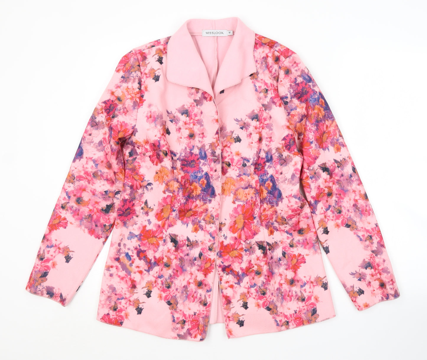 MissLook Womens Pink Floral  Jacket  Size M
