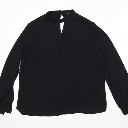 Papaya Womens Black   Basic Blouse Size 14