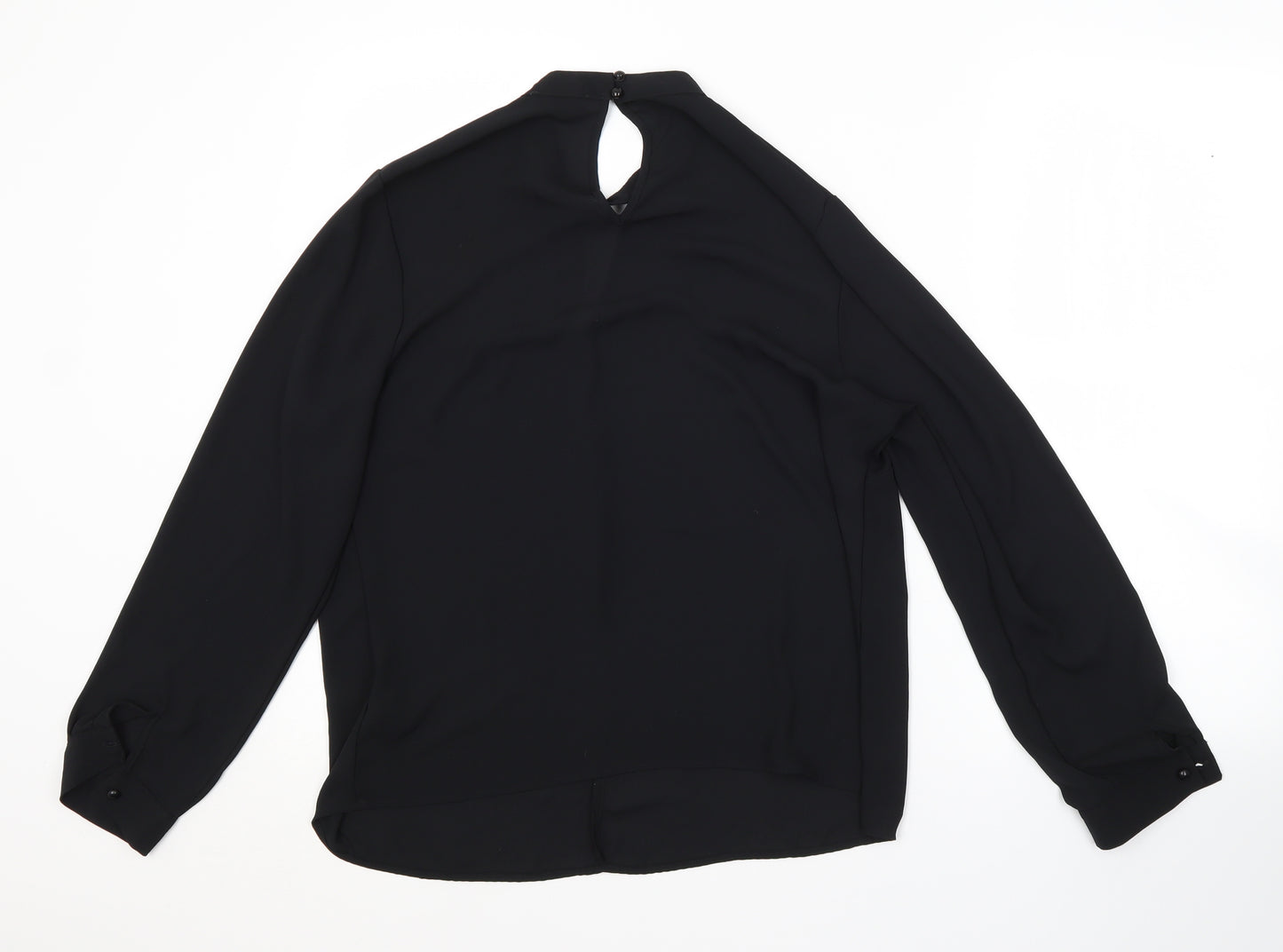 Papaya Womens Black   Basic Blouse Size 14