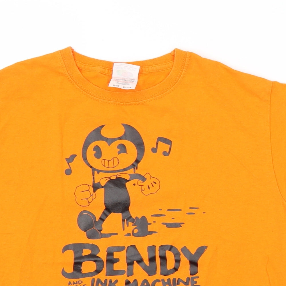Fruit of the Loom Boys Orange   Basic T-Shirt Size 5-6 Years
