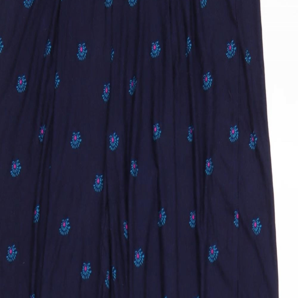 George Womens Blue Paisley  Bloomer Trousers Size 12 L28 in