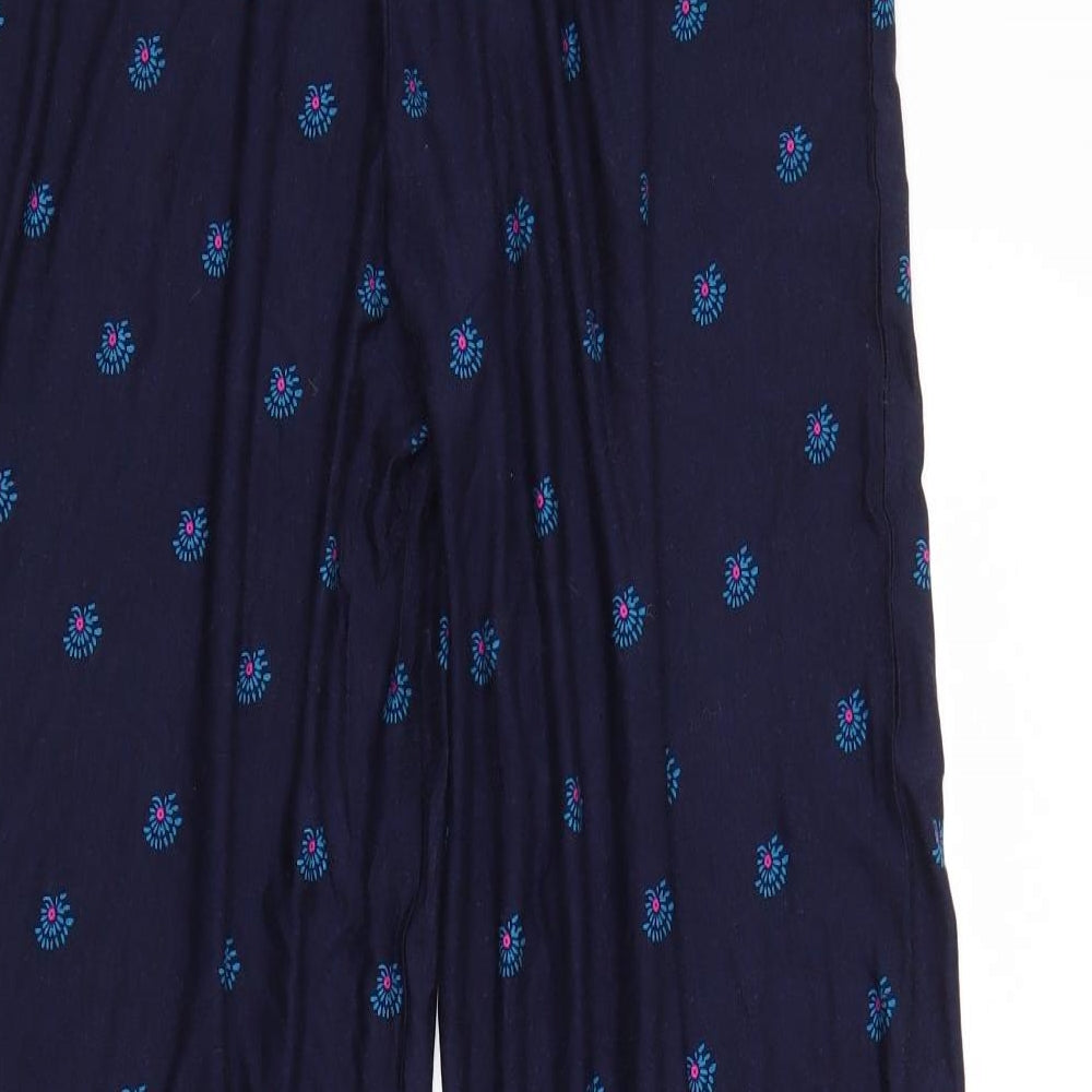 George Womens Blue Paisley  Bloomer Trousers Size 12 L28 in