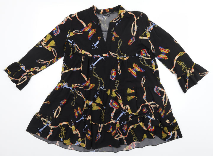 Cameo rose Womens Black Geometric  A-Line  Size 10