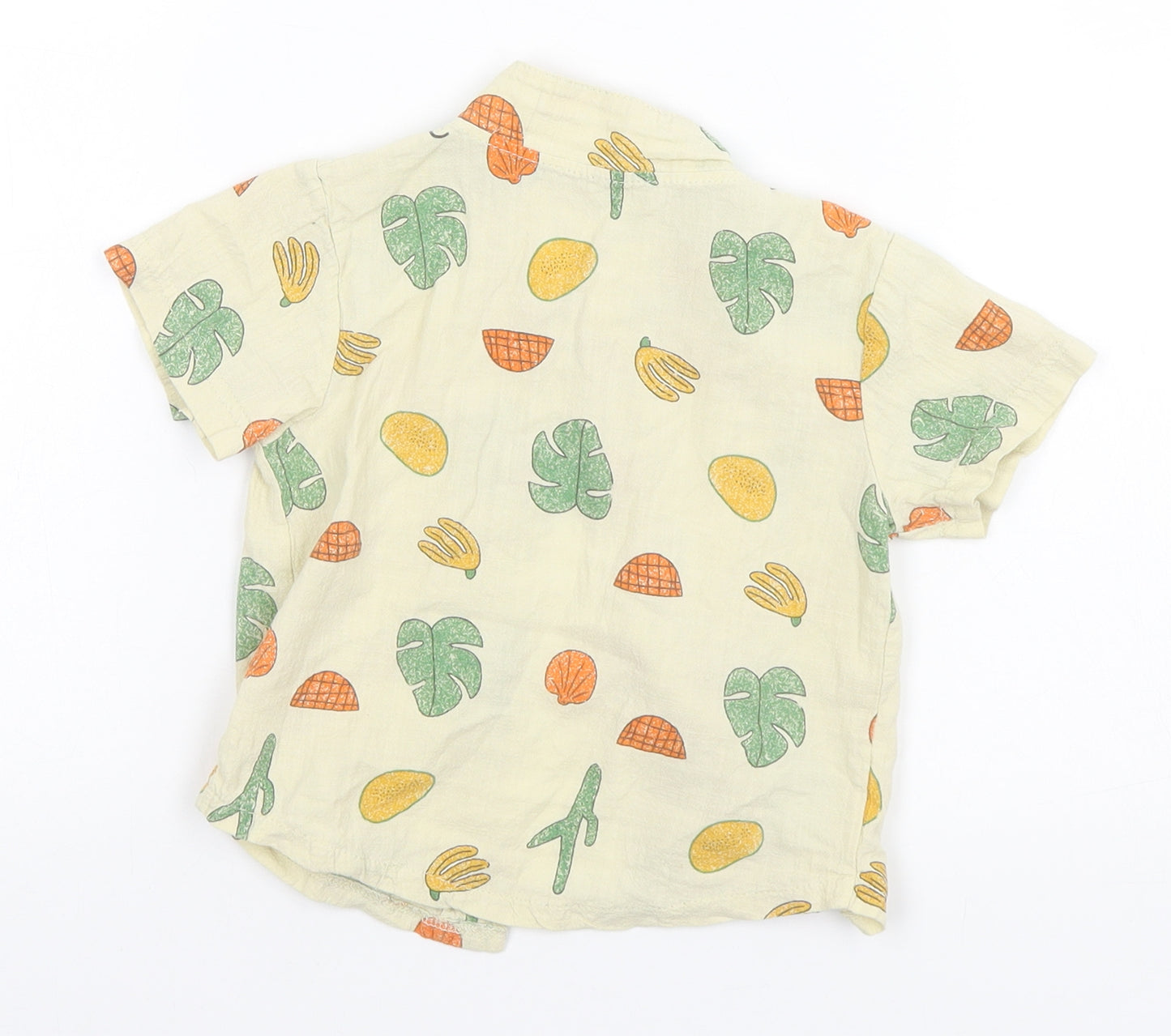 Preworn Baby Beige Floral  Basic Button-Up