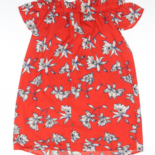 Atmosphere Womens Red Floral  A-Line  Size 10