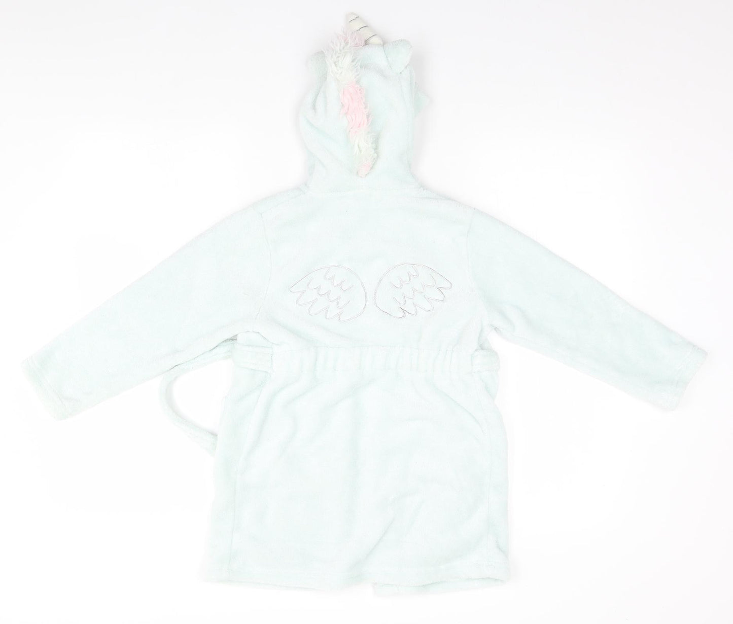 Matalan Girls White Solid  Top Gown Size 7 Years  - Unicorn