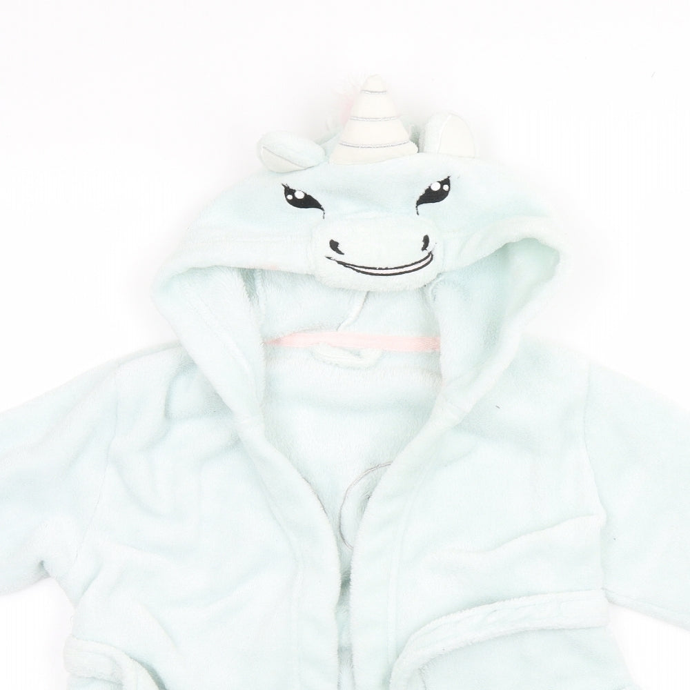 Matalan Girls White Solid  Top Gown Size 7 Years  - Unicorn