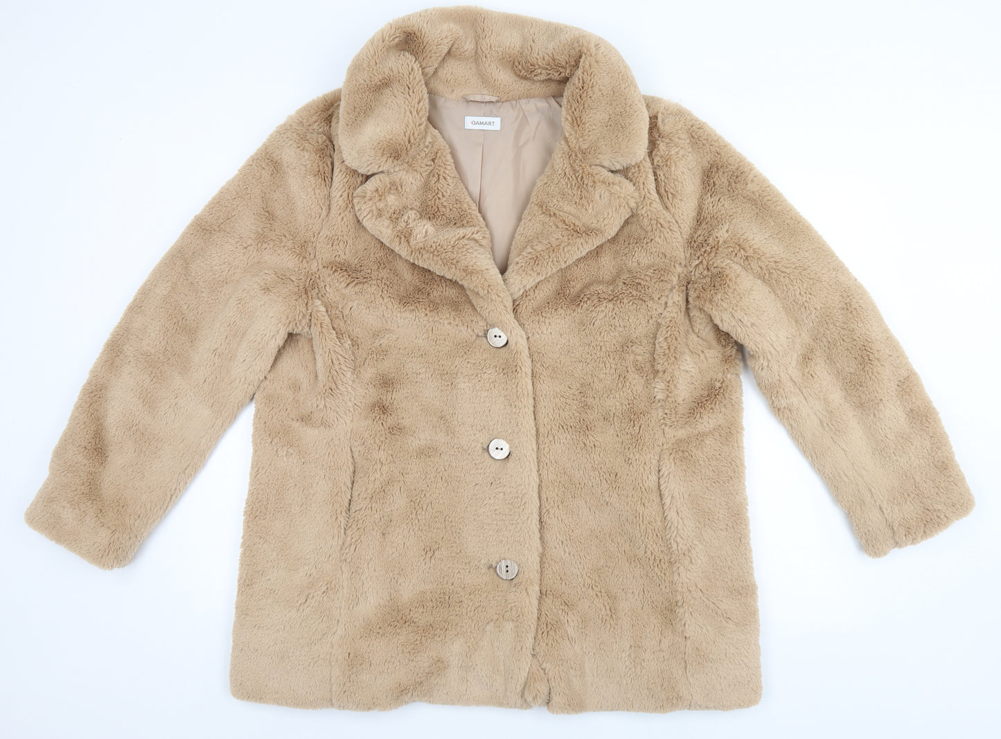 Damart Womens Beige   Overcoat Coat Size 20