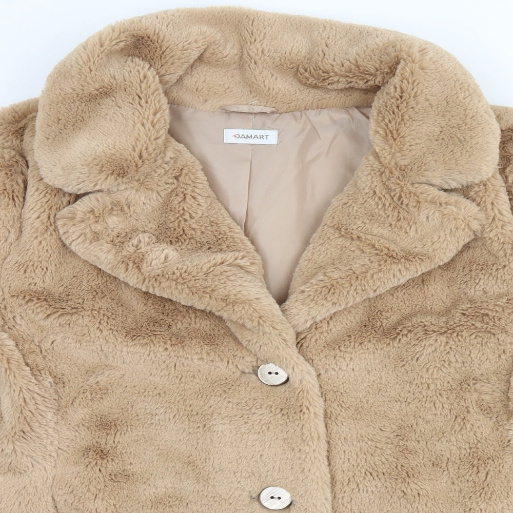 Damart Womens Beige   Overcoat Coat Size 20
