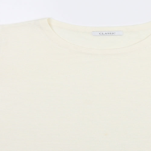 Marks and Spencer Womens White   Pullover Jumper Size 18