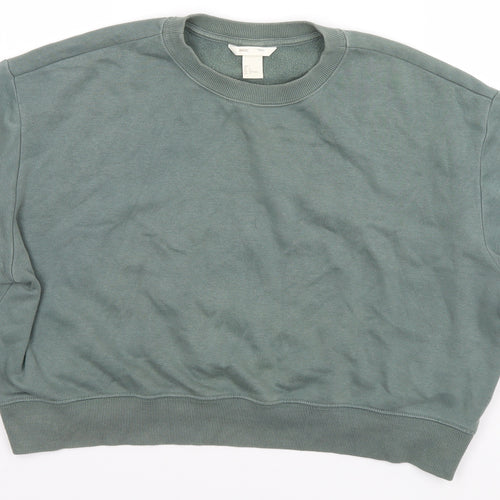 H&M Womens Green   Pullover Jumper Size 14