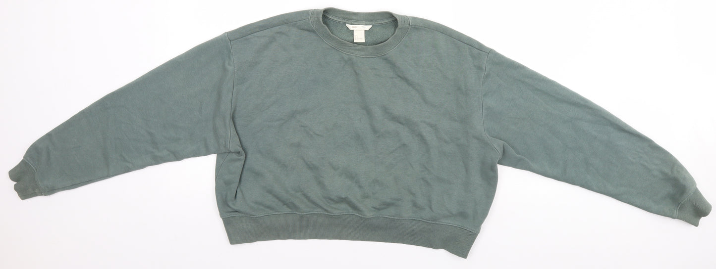 H&M Womens Green   Pullover Jumper Size 14