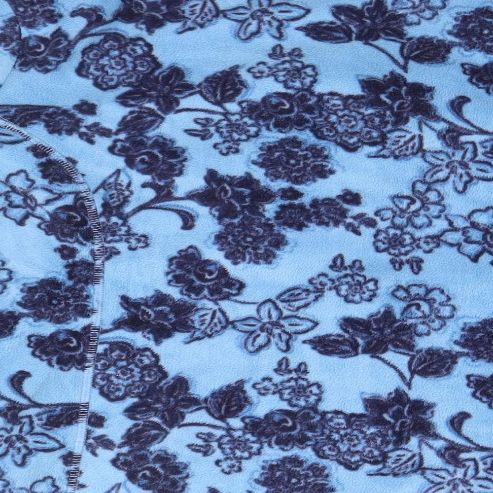 TU Womens Blue Floral  Full Zip Jumper Size 16