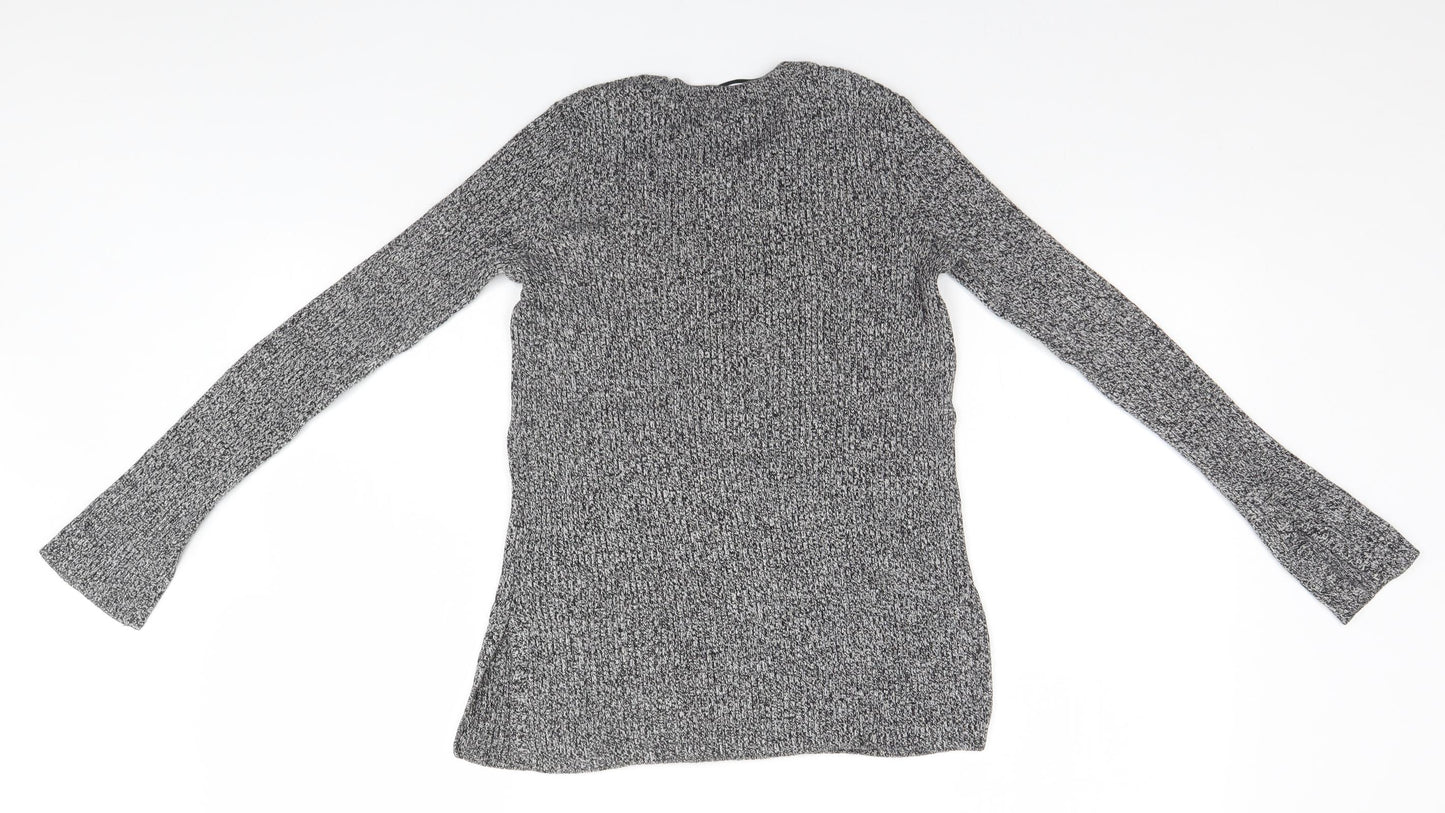 H&M Womens Grey   Pullover Jumper Size S
