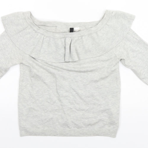 Divided Womens Grey   Full Zip Jumper Size S