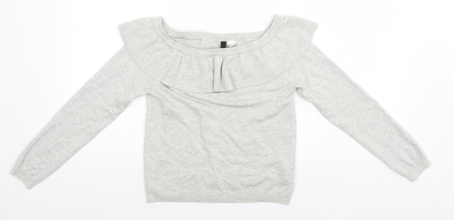 Divided Womens Grey   Full Zip Jumper Size S