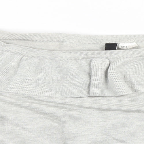 Divided Womens Grey   Full Zip Jumper Size S