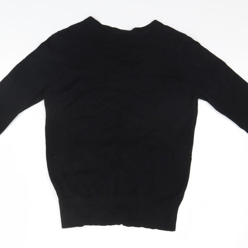 Plum Tree Womens Black   Pullover Jumper Size 12