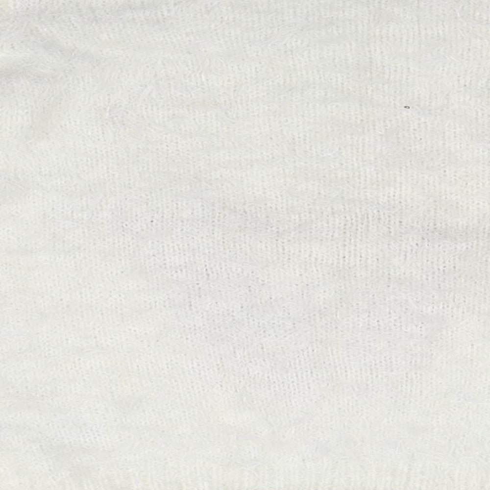 George Girls White   Pullover Jumper Size 8-9 Years  - Christmas, Reindeer