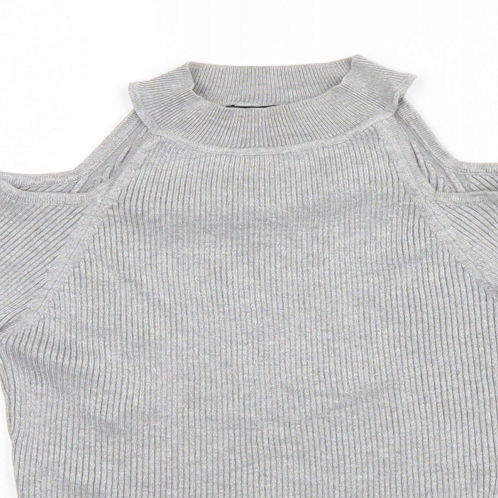 New Look Womens Grey   Pullover Jumper Size 10