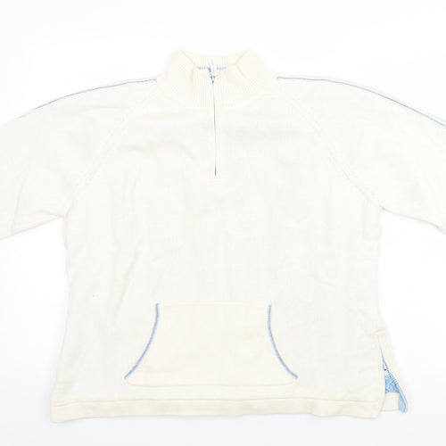 Marks and Spencer Womens White   Pullover Jumper Size 20