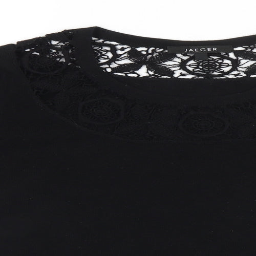 Jaeger Womens Black   Basic Blouse Size M