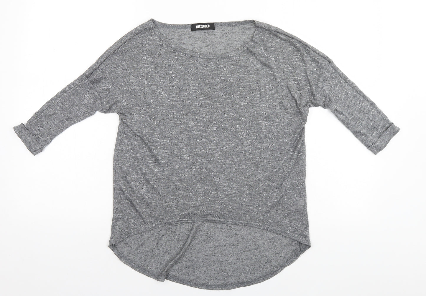 Missguided Womens Silver   Basic Polo Size M