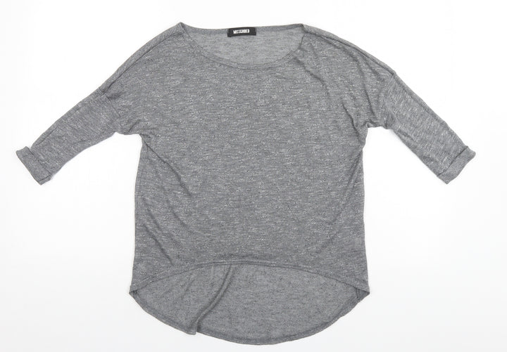Missguided Womens Silver   Basic Polo Size M