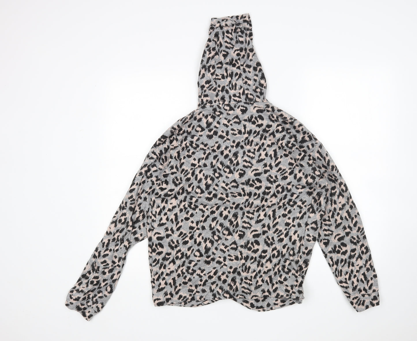 TU Womens Multicoloured Animal Print  Pullover Hoodie Size 14