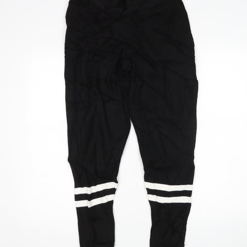 PRETTYLITTLETHING Womens Black   Sweatpants Trousers Size M L29 in