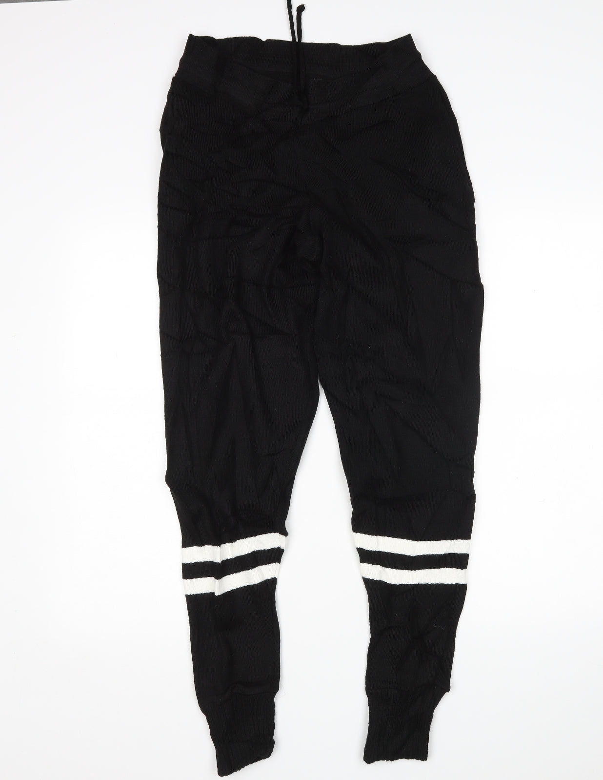 PRETTYLITTLETHING Womens Black   Sweatpants Trousers Size M L29 in