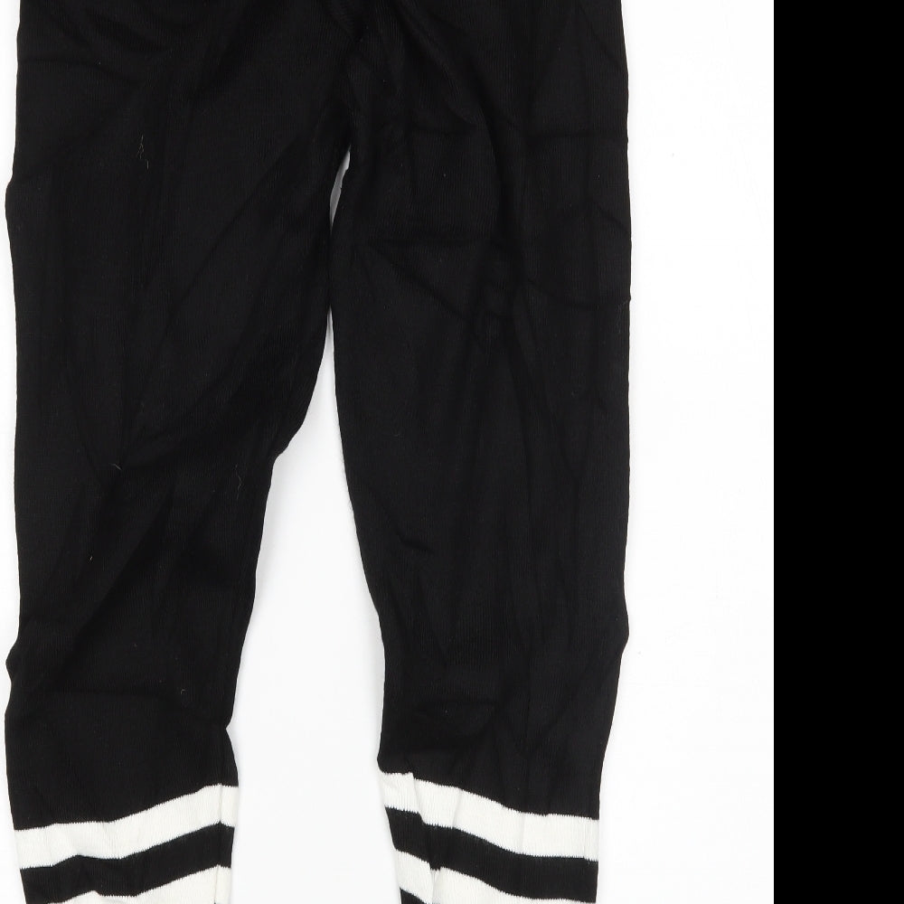PRETTYLITTLETHING Womens Black   Sweatpants Trousers Size M L29 in