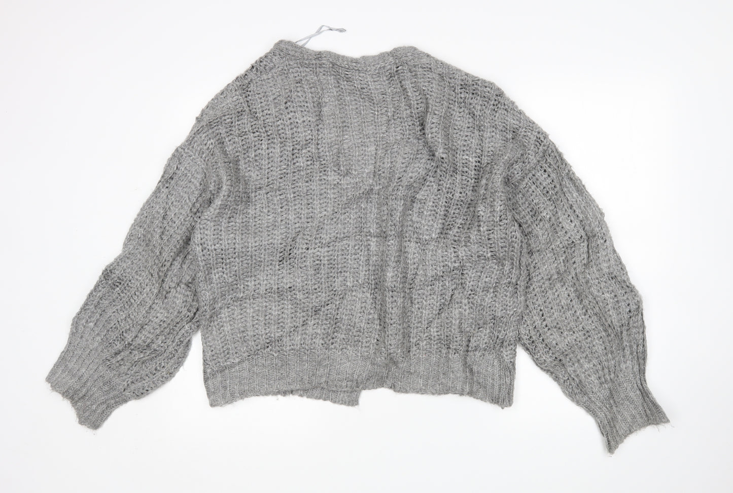 Primark Womens Grey   Cardigan Jumper Size M