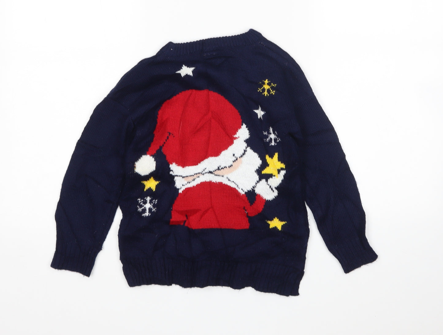 TU Boys Multicoloured   Pullover Jumper Size 7 Years  - Christmas