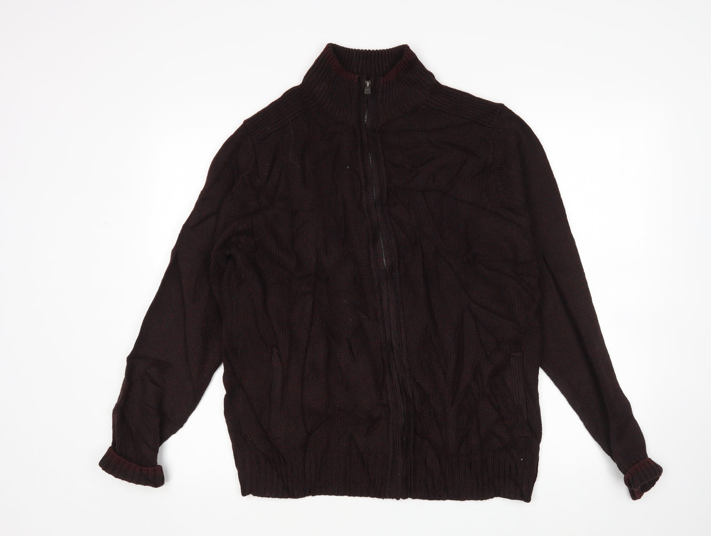 M&S Mens Purple   Full Zip Sweatshirt Size M