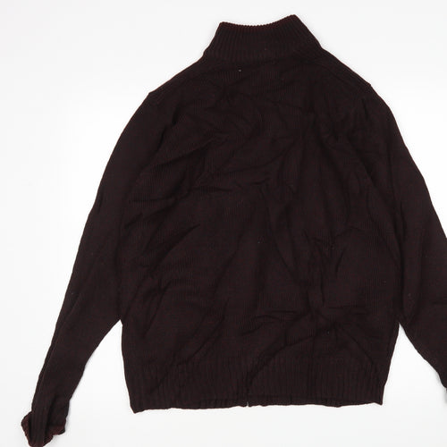 M&S Mens Purple   Full Zip Sweatshirt Size M