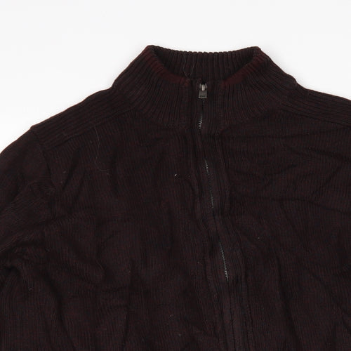 M&S Mens Purple   Full Zip Sweatshirt Size M