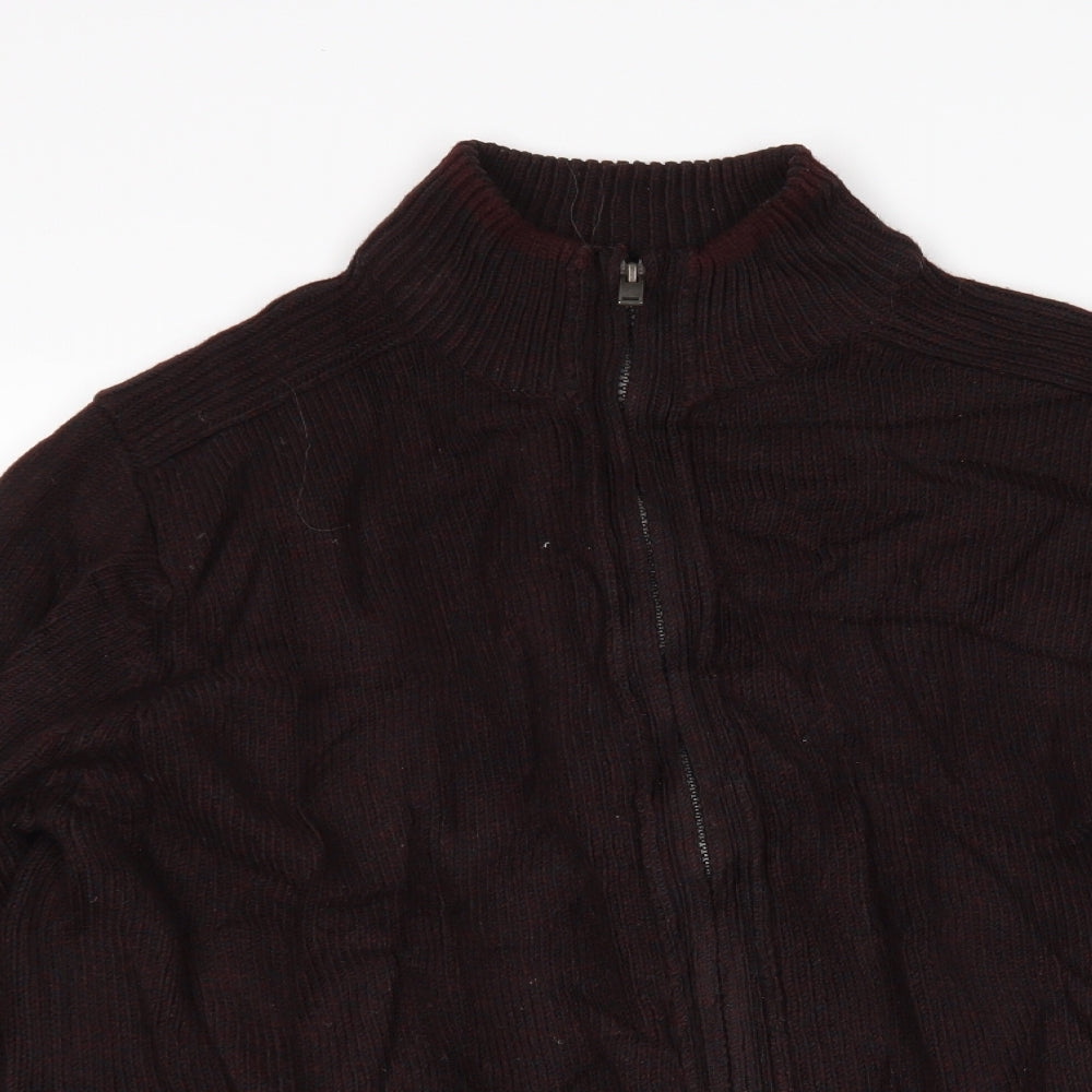 M&S Mens Purple   Full Zip Sweatshirt Size M